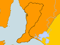Figure C8. Map of daily maximum temperature deciles for the Adelaide region during 2009–10