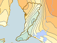 Figure C9. Map of daily maximum temperature for the Adelaide region during 2009–10