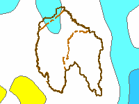 Figure C5. Map of annual evapotranspiration deciles for the Canberra region during 2009-10