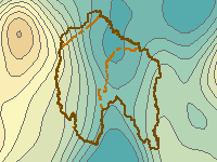 Figure C6. Map of total annual evapotranspiration for the Canberra region during 2009-10