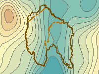 Figure C7. Map of average annual evapotranspiration for the Canberra region, based on modelled data from 1911-2010