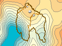 Figure C10. Map of average annual maximum daily temperature for the Canberra region based on data collected 1961–90