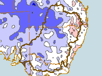Figure C1. Annual rainfall deciles for the MDB region during 2009–10