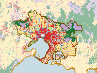 Figure P.4 Map of land use in the Melbourne region