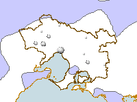 Figure C.1 Map of annual rainfall deciles for the Melbourne region during 2009–10