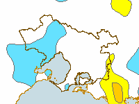 Figure C.5 Map of annual evapotranspiration deciles for the Melbourne region during 2009–10