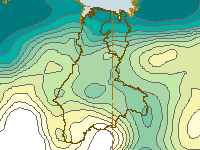 Figure C2. Map of total annual rainfall for the Ord region during 2009–10