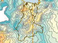 Figure C10. Map of average annual maximum daily temperature for the Ord region based on data collected between 1961-1990