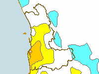 Figure C5. Map of annual evapotranspiration deciles for the Perth region during 2009-10