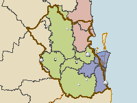 Figure W1. Map of Council retailers (2009-10) and water utilities (2010-11) within SEQ region 