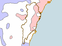 Figure C1. Map of annual rainfall deciles for the Sydney region during 2009-10