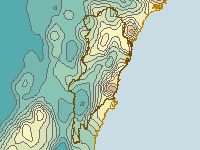 Figure C6. Map of total annual evapotranspiration for the Sydney region during 2009-10