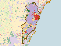 Figure P3. Map of land use in the Sydney region