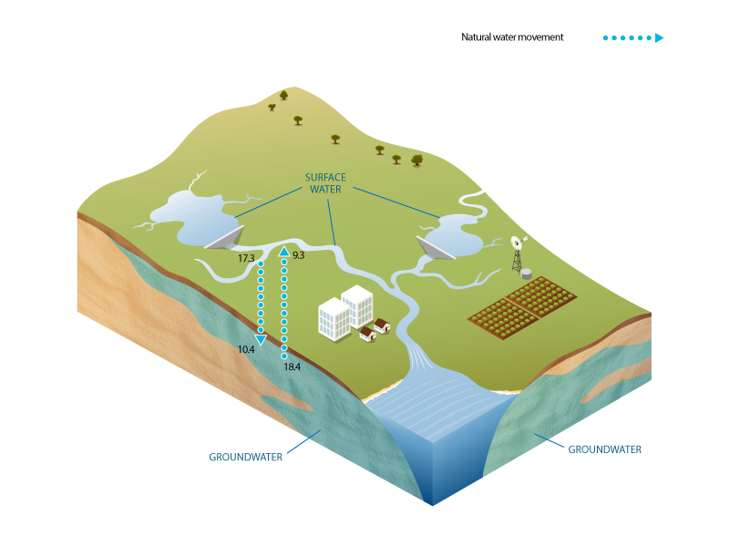 Figure 2 Schematic diagram of between-store flows that occur within the Daly region. Line item numbers are provided next to the flows. Figure 2 Schematic diagram of between-store flows that occur within the Daly region. Line item numbers are provided next to the flows.