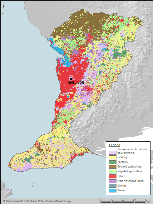 Figure P3  Land use in the Adelaide region