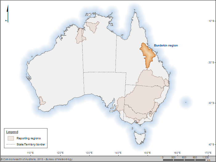 Figure P1 The Burdekin region within Australia