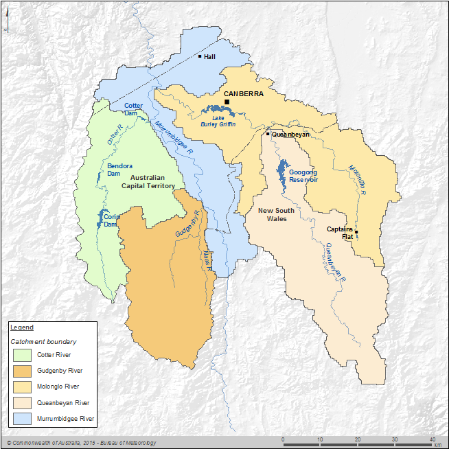 Figure P3 Contextual map of the Canberra region