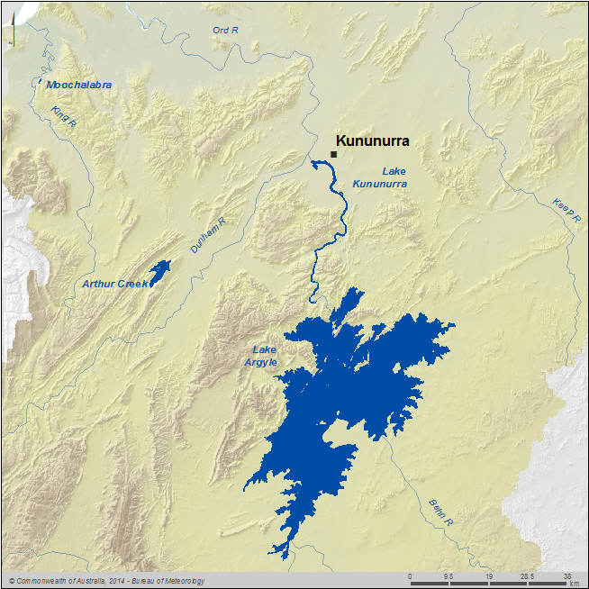 Figure P5 Major storages in the Ord region