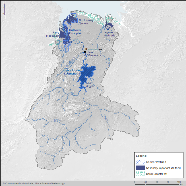 Figure P4 Significant wetlands in the Ord region