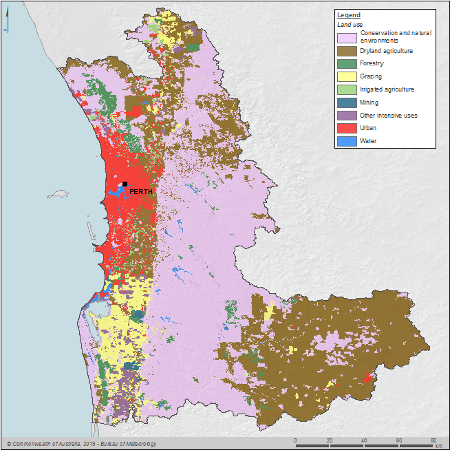 Figure P4 Land use in the Perth region