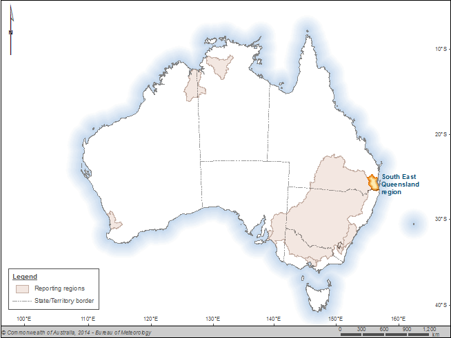 Figure P1 The South East Queensland region within Australia Figure P1 The South East Queensland region within Australia