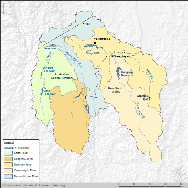 Figure C3 Contextual map of the Canberra region
