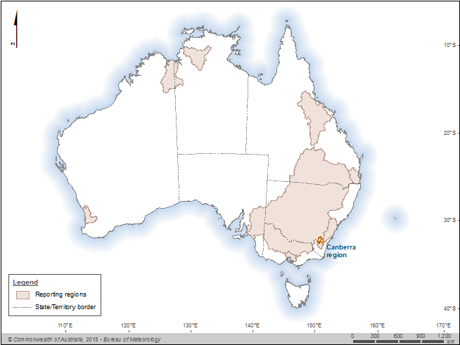 Figure C1 The Canberra region within Australia