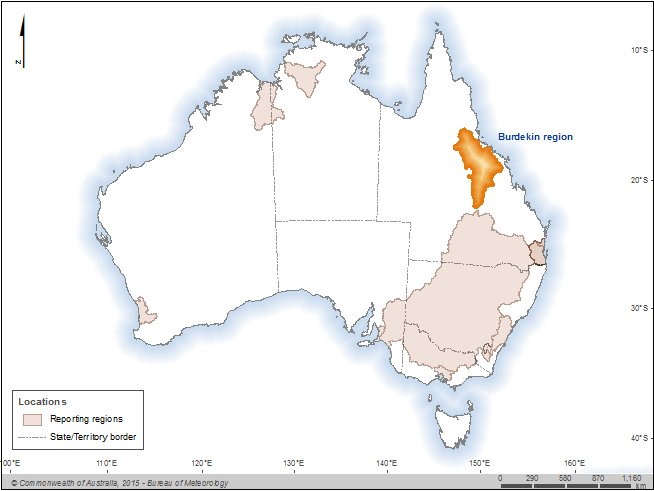 Figure R1 The Burdekin region within Australia
