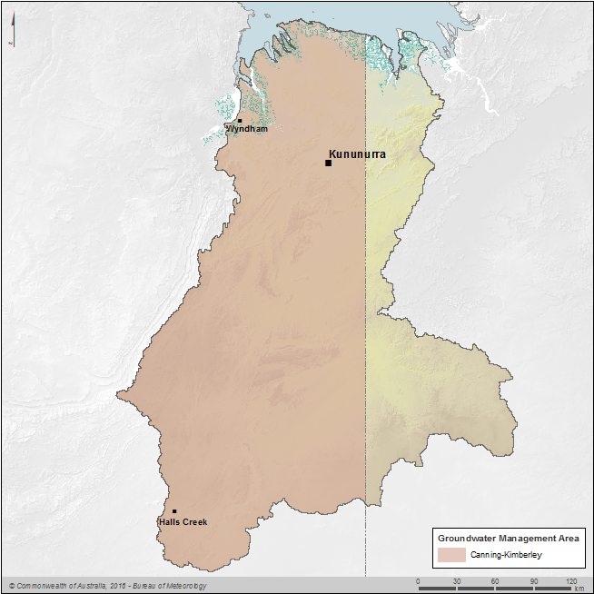 Figure R10  Map of groundwater management areas in the Ord region