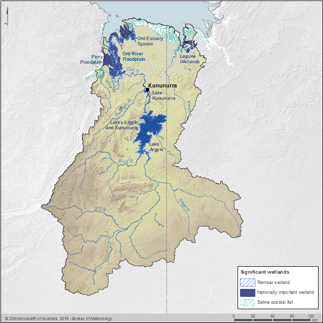 Figure R4  Map of significant wetlands in the Ord region