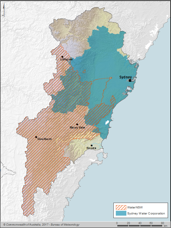 Figure R9 Boundaries of Sydney Water Corporation and WaterNSW within the Sydney region
