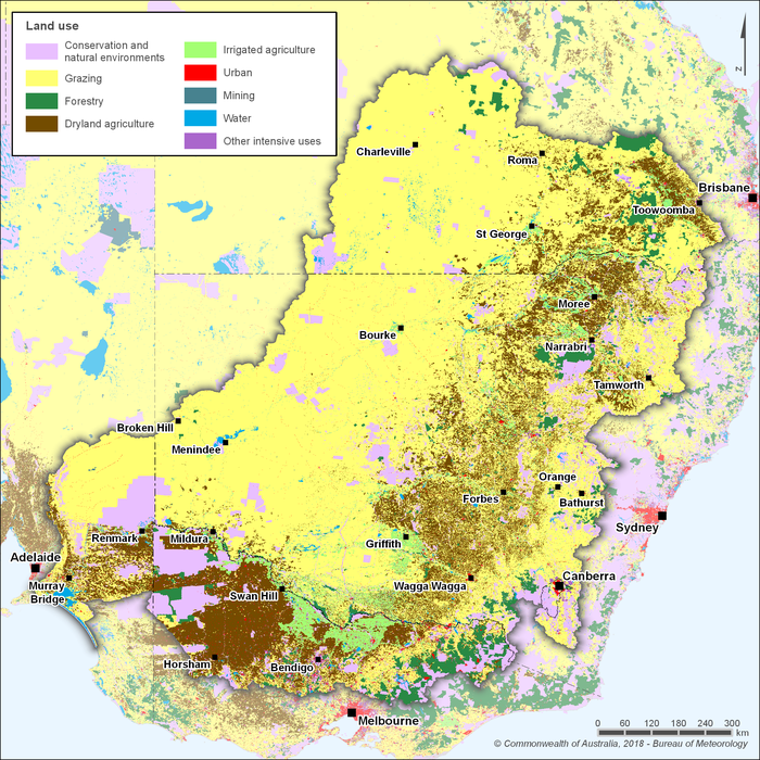 Figure R2 Land use in the Murray–Darling Basin region
