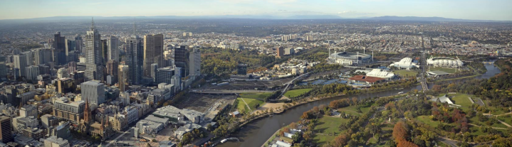 City of Melbourne aerial view © iStock