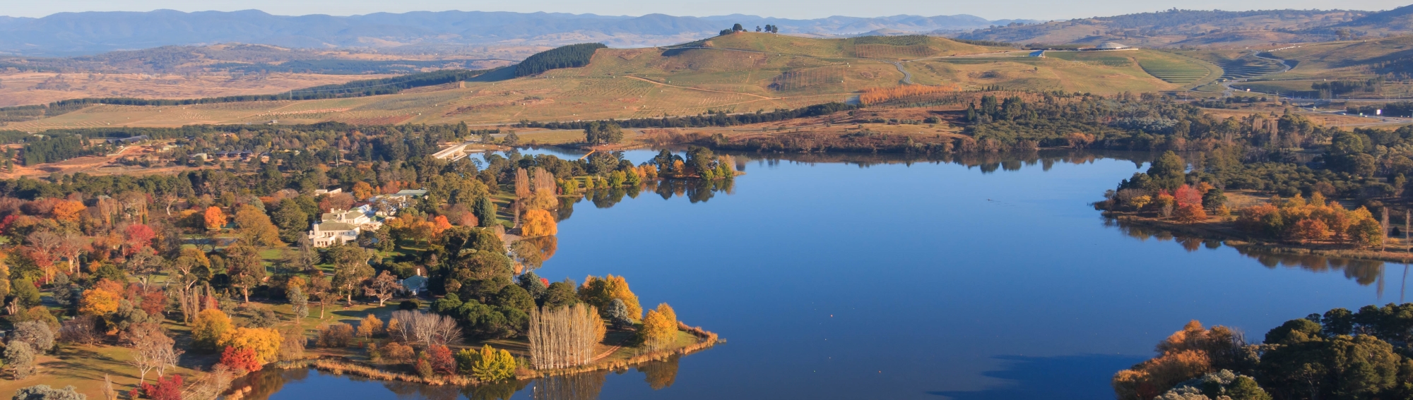 Aerial cityscape, Canberra region (Bureau of Meteorology © Andrew Terracini)