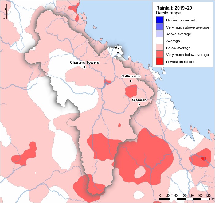 Rainfall deciles: July 2019–June 2020