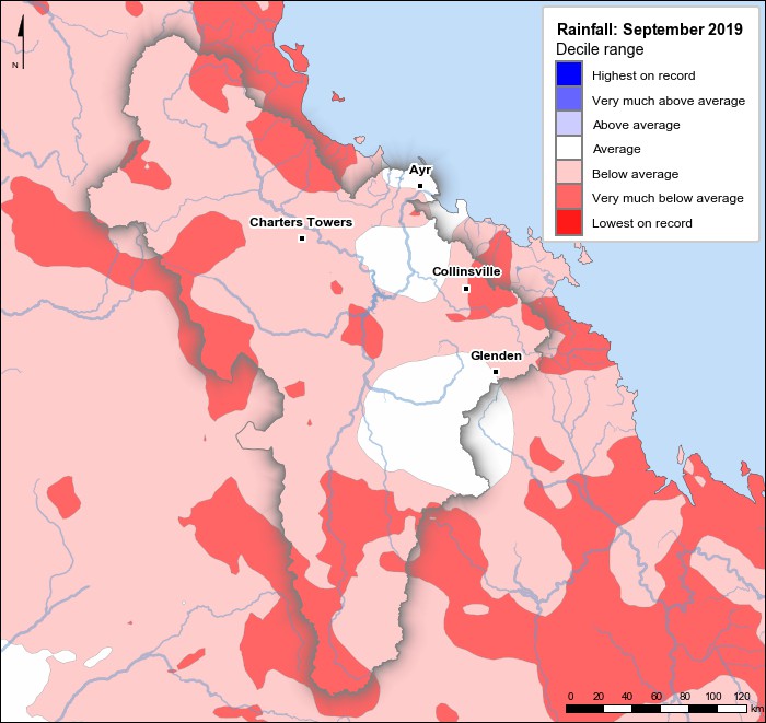 Rainfall deciles: September 2019