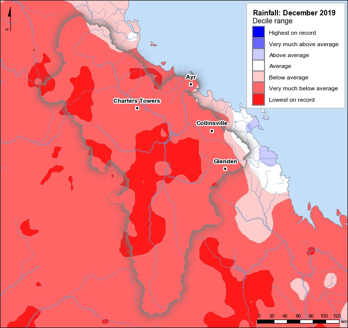Rainfall deciles: December 2019