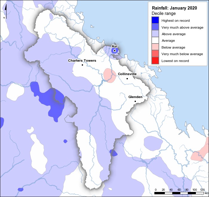 Rainfall deciles: January 2020