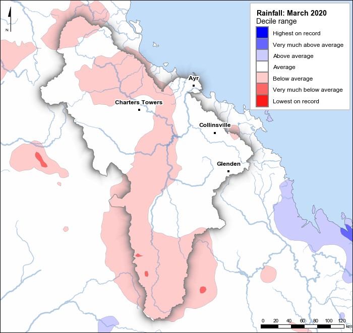 Rainfall deciles: March 2020