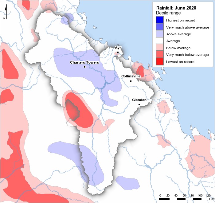 Rainfall deciles: June 2020