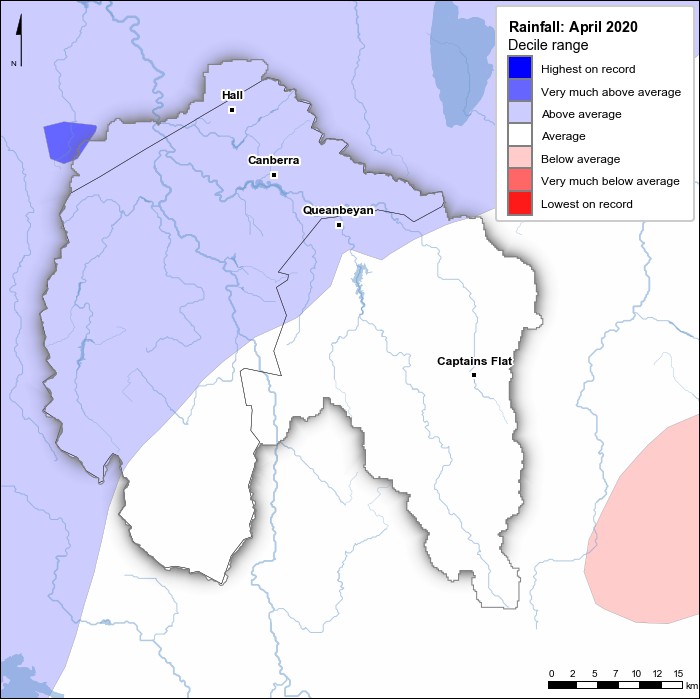 Rainfall deciles: April 2020