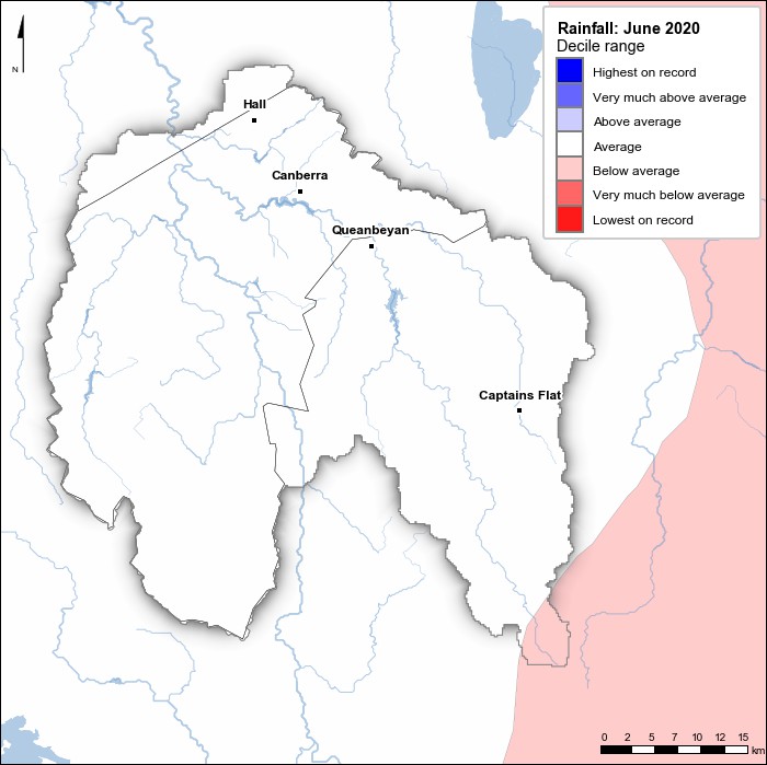 Rainfall deciles: June 2020