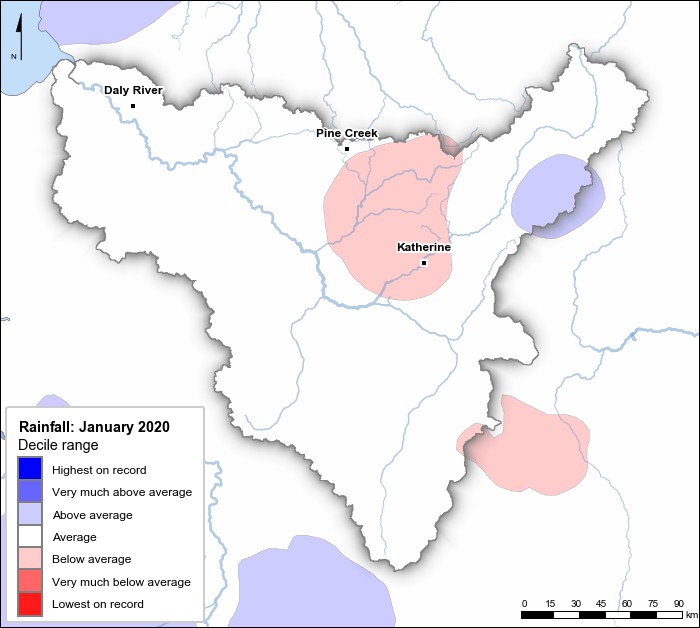 Rainfall deciles: January 2020