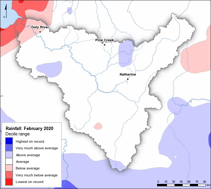 Rainfall deciles: February 2020