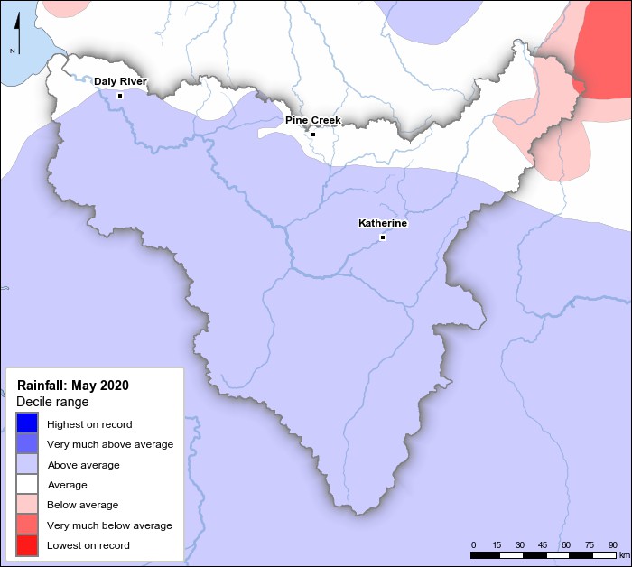 Rainfall deciles: May 2020
