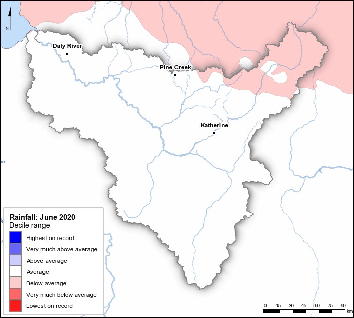 Rainfall deciles: June 2020