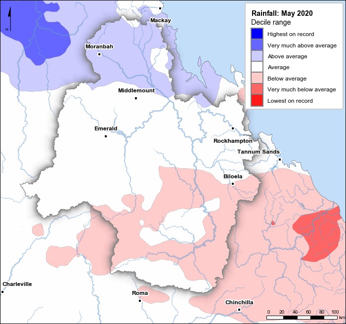 Rainfall deciles: May 2020