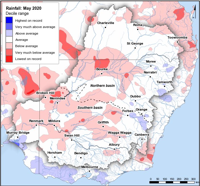 Rainfall deciles: May 2020
