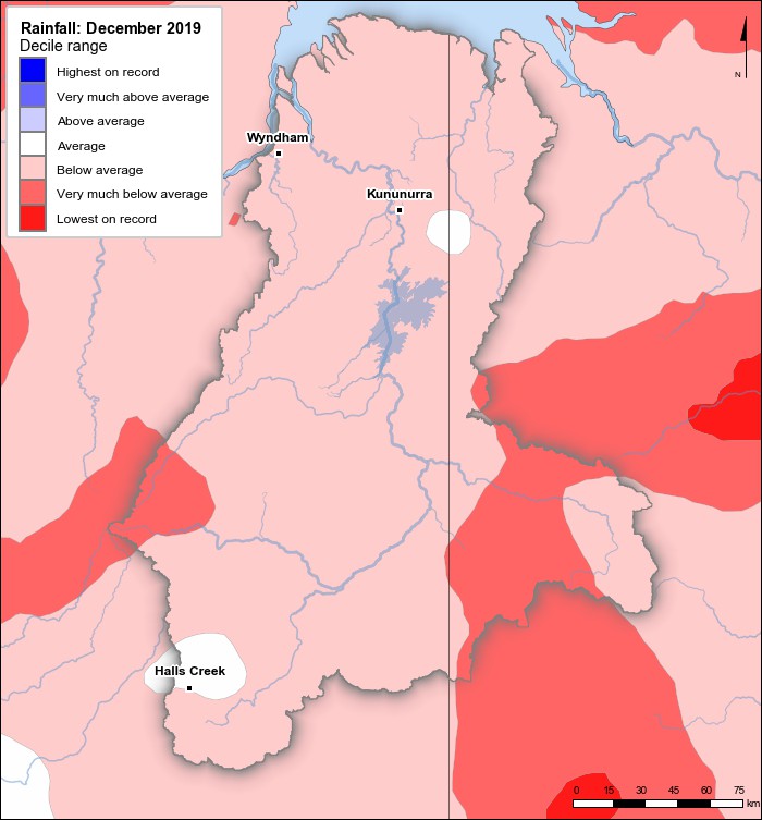 Rainfall deciles: December 2019