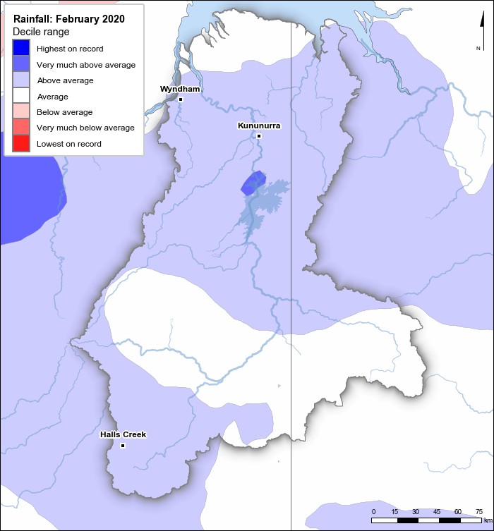 Rainfall deciles: February 2020